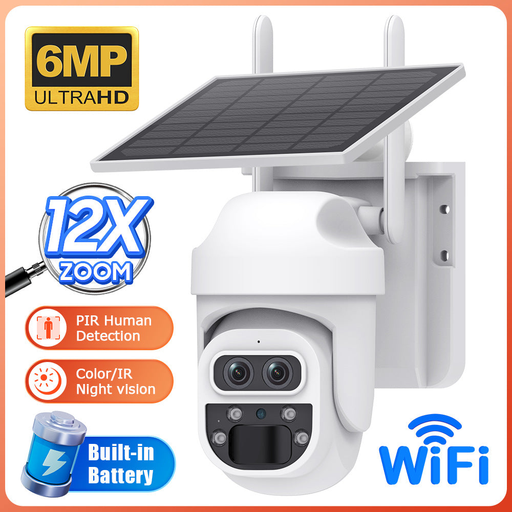 Long Battery Life Wireless WiFi Camera - Outdoor Security for Courtyard & Garden, AI Motion Detection, Waterproof.