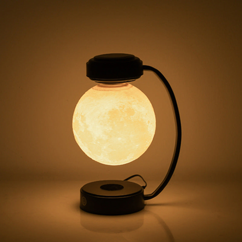 Lampada a sfera galleggiante rotante levitante magnetica senza fili a LED 3D con luce notturna a luna per scuola, ufficio, libreria, decorazione per la casa