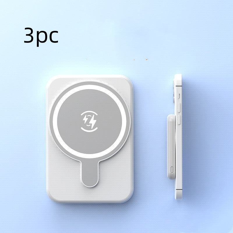 Mini Power Bank Magnetico Wireless a Ricarica Rapida da 5000 mAh Portatile