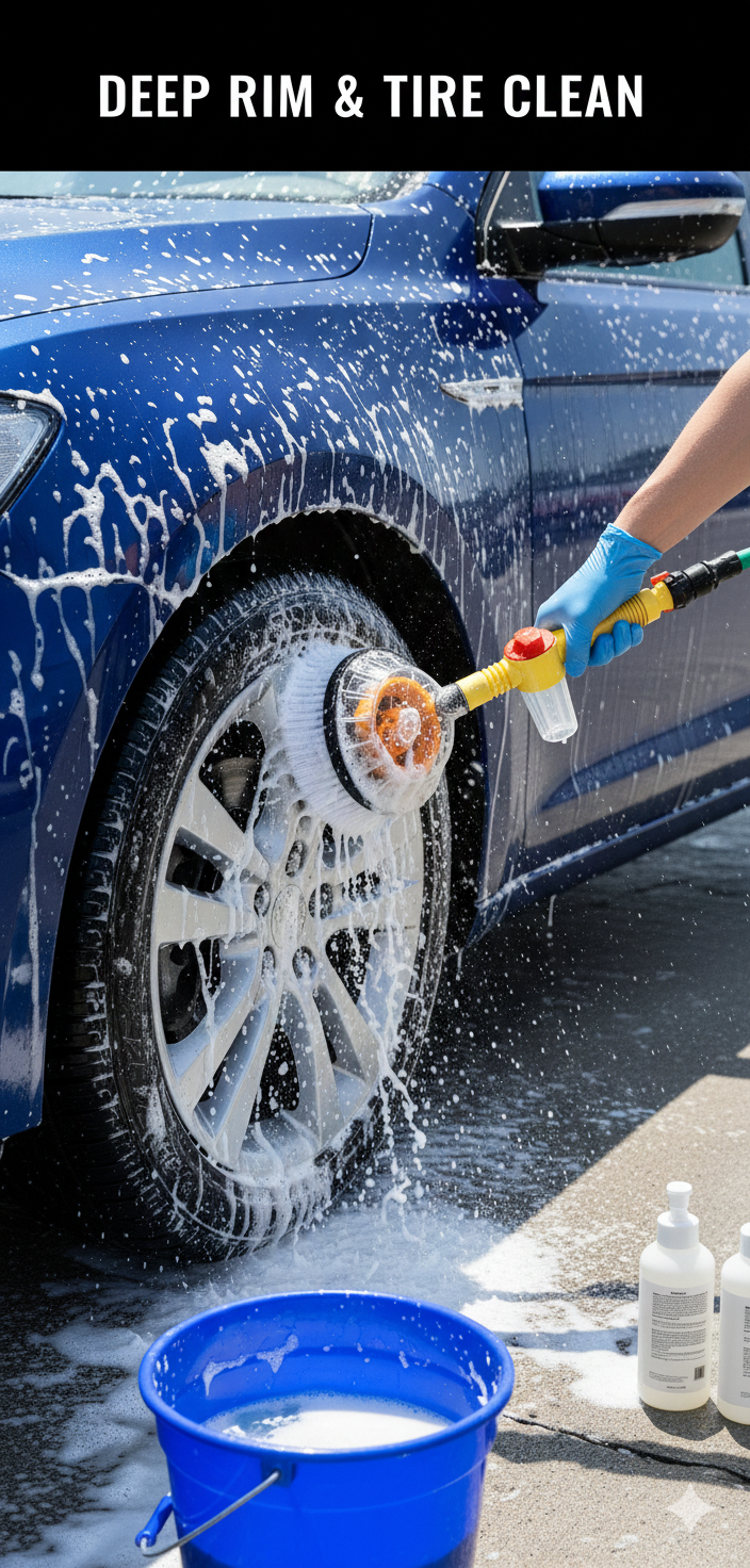 Spazzola rotante per lavaggio auto